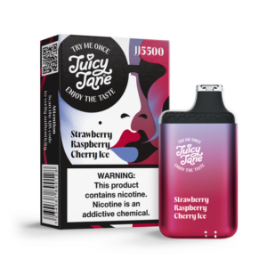 Juicy Jane 5500 Strawberry Rasberry Cherry Ice 5% Nicotine | Best Disposable Vape